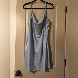 Nasty Gal dress • brand new • size 14 • still has tags • blue cow neck dress